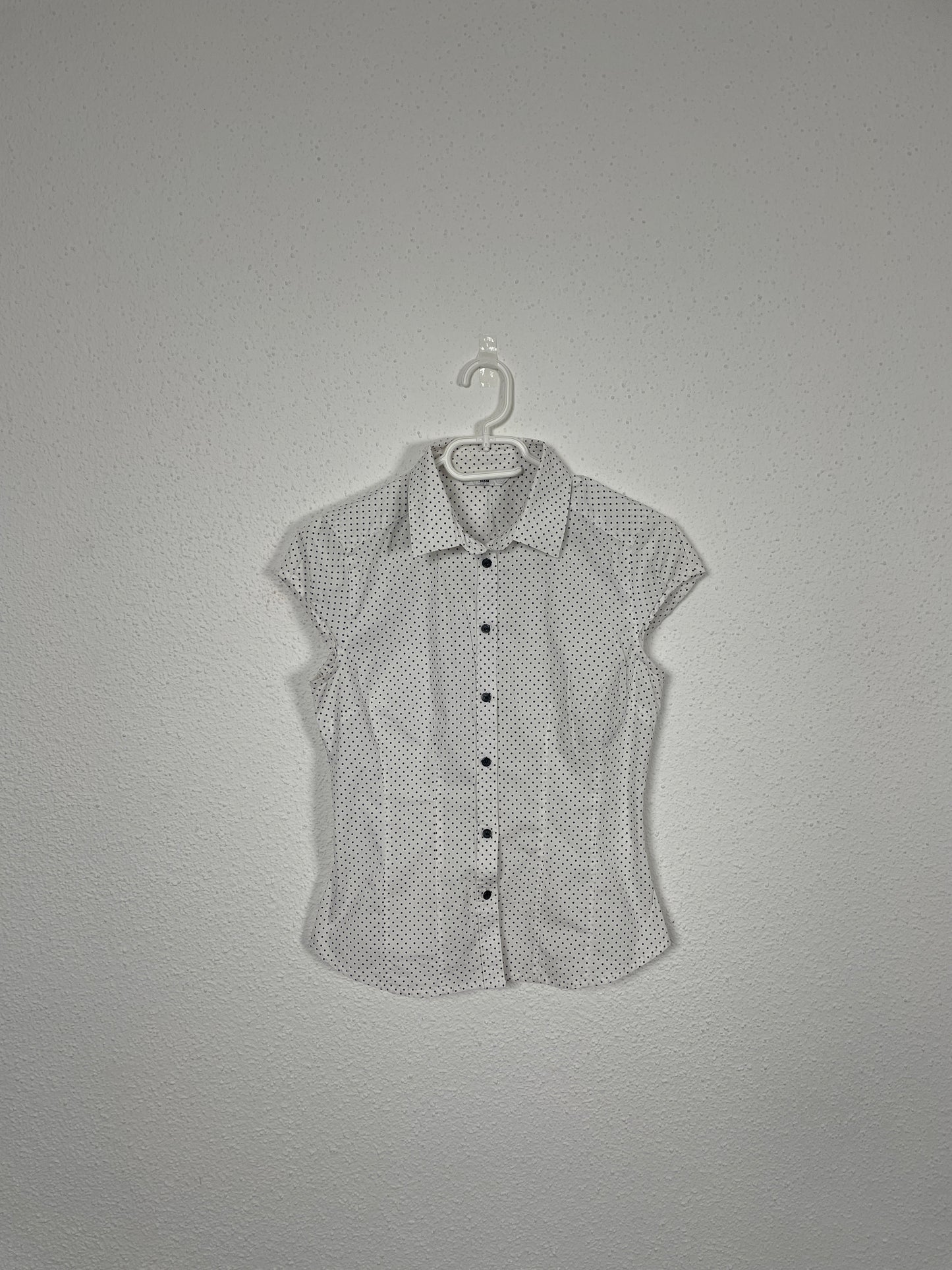Vintage Y2K 2000s cotton polka dot shirt