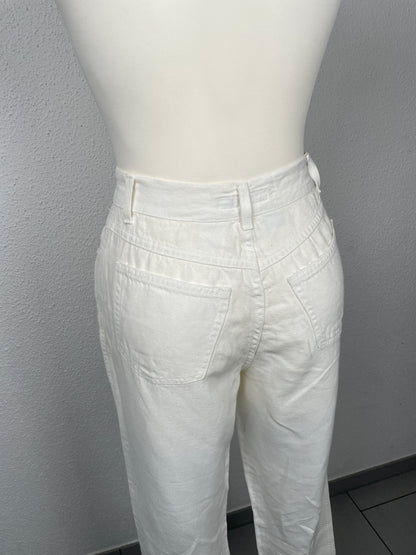 Vintage MaxMara White Linen Blend Trousers – Made in Italy