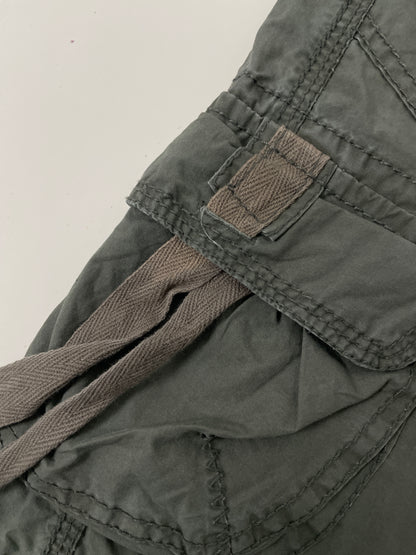 Vintage Y2K 2000s cargo midi skirt