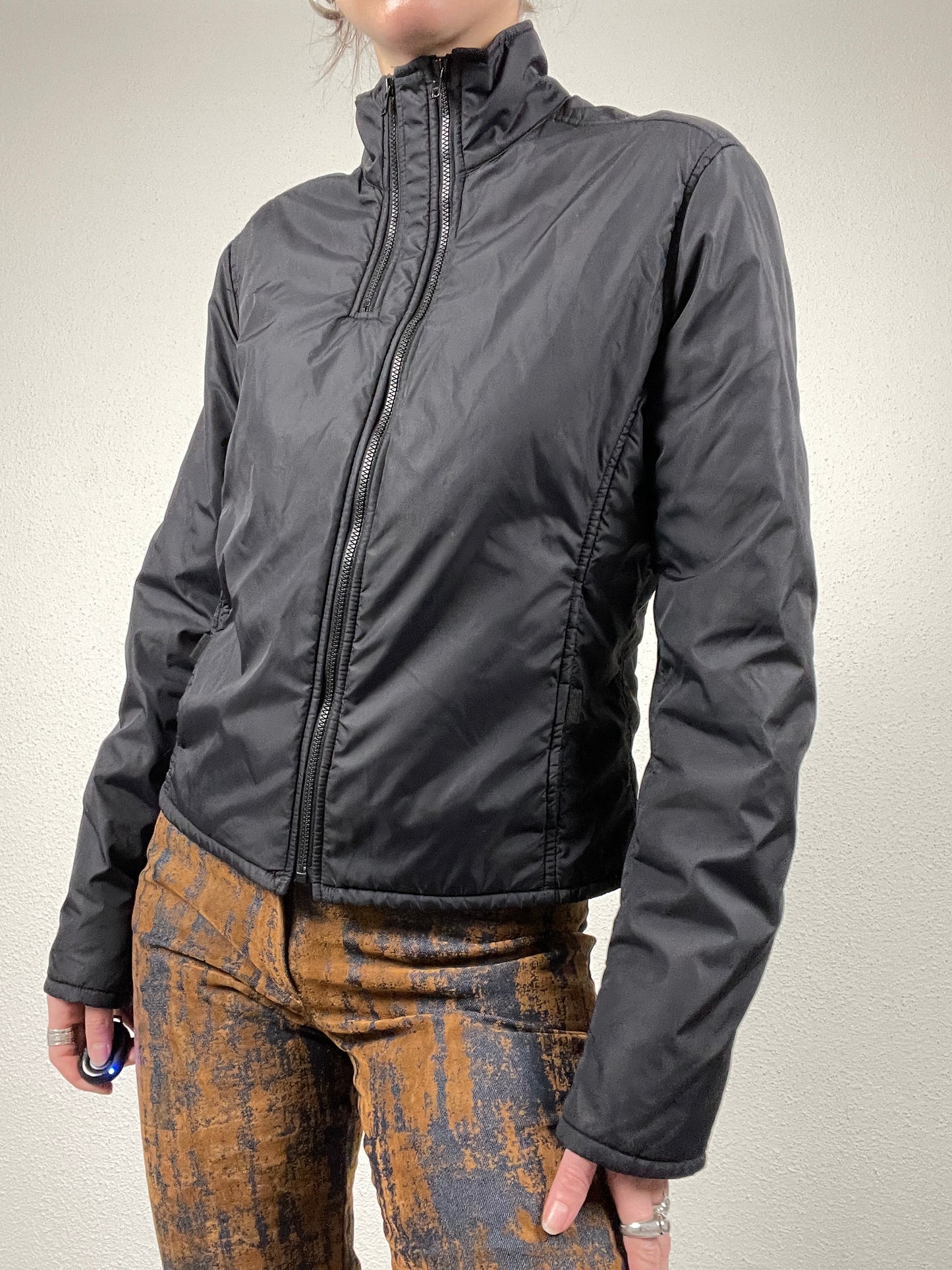 Y2K vintage MNG 72 black fitted utility jacket