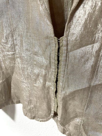 Vintage Max & Co. Shiny Linen Blouse