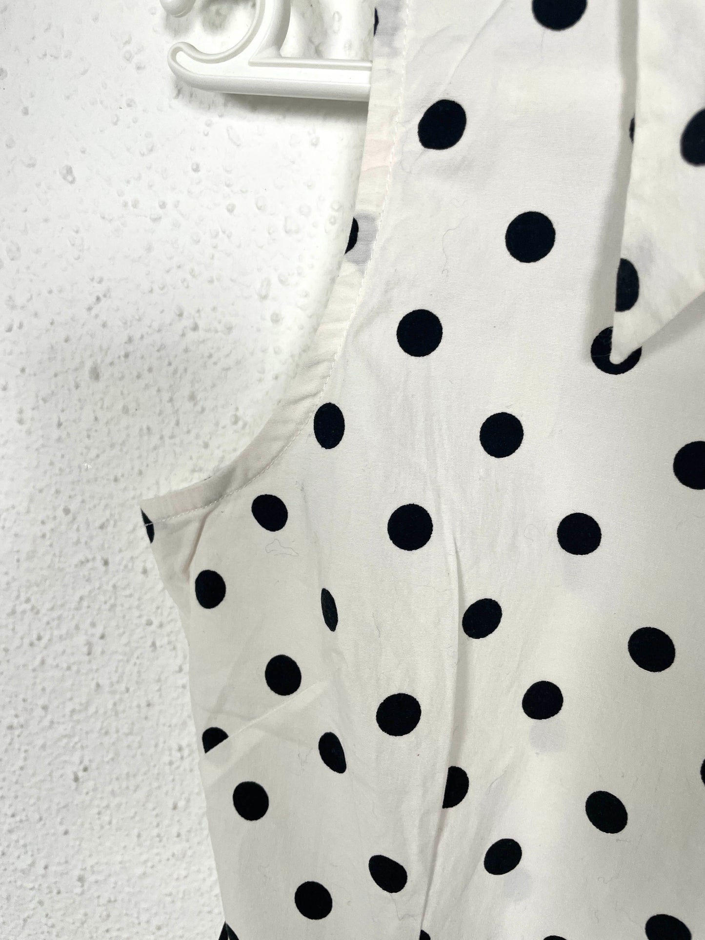 Vintage Polka Dot zip Blouse