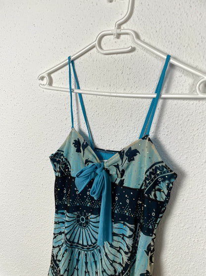 Vintage Tie-Front Dress (Early 2000s)