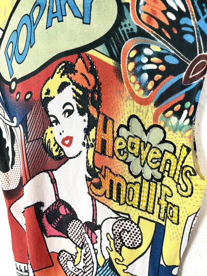 Vintage Pop Art Printed Top