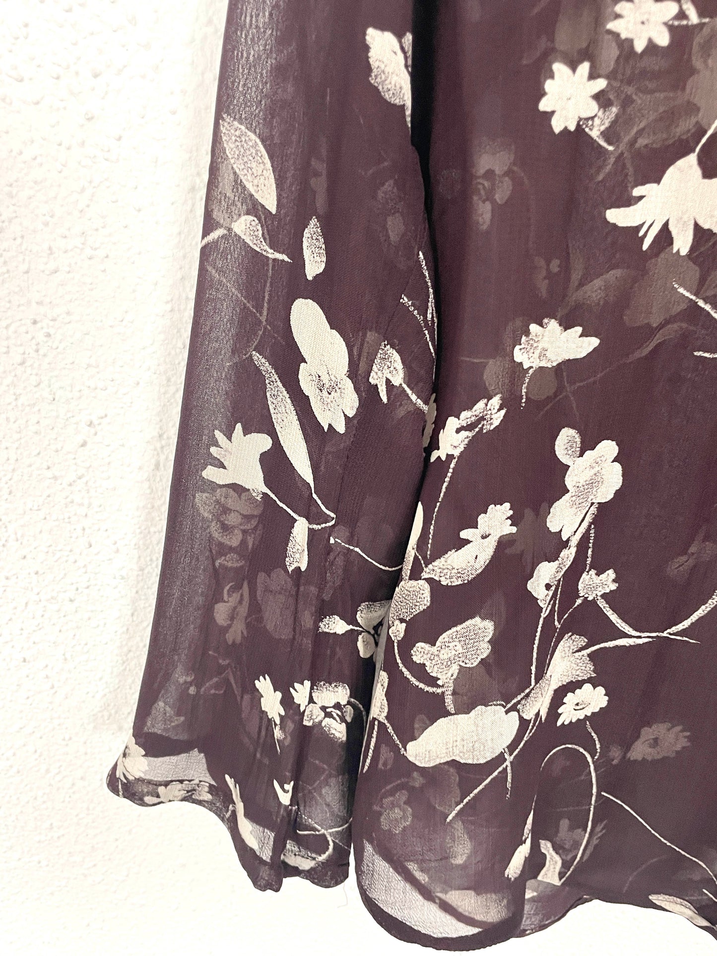 Vintage Floral Sheer Blouse