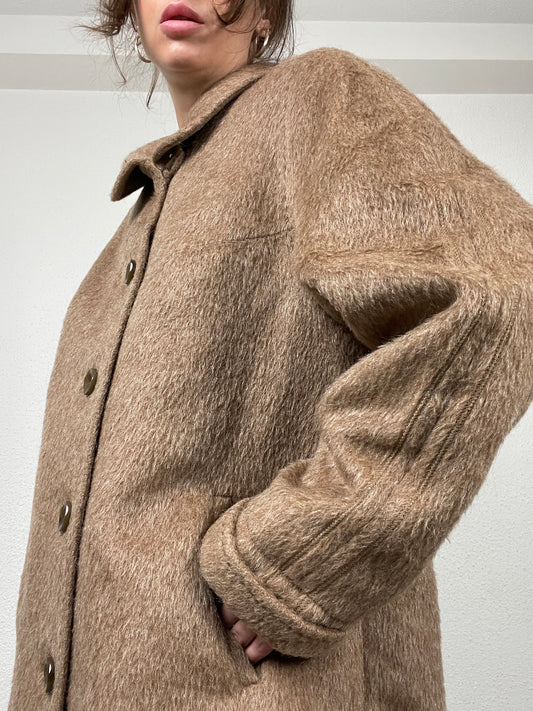 Vintage 70s oversized lama wool coat