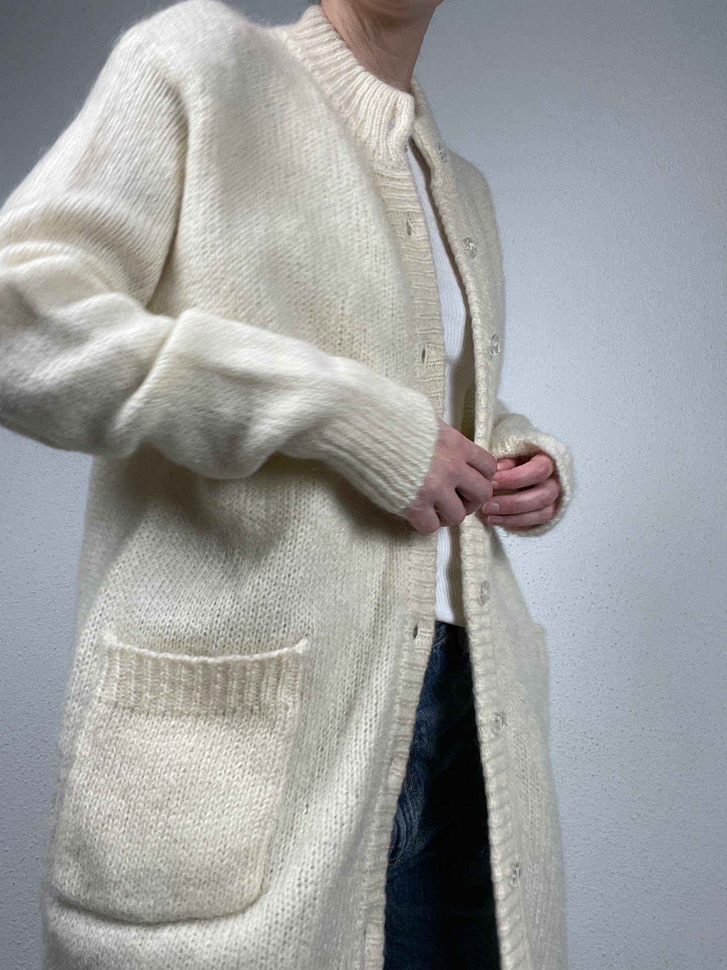 Vintage Benetton Mohair Cardigan Coat – Size M
