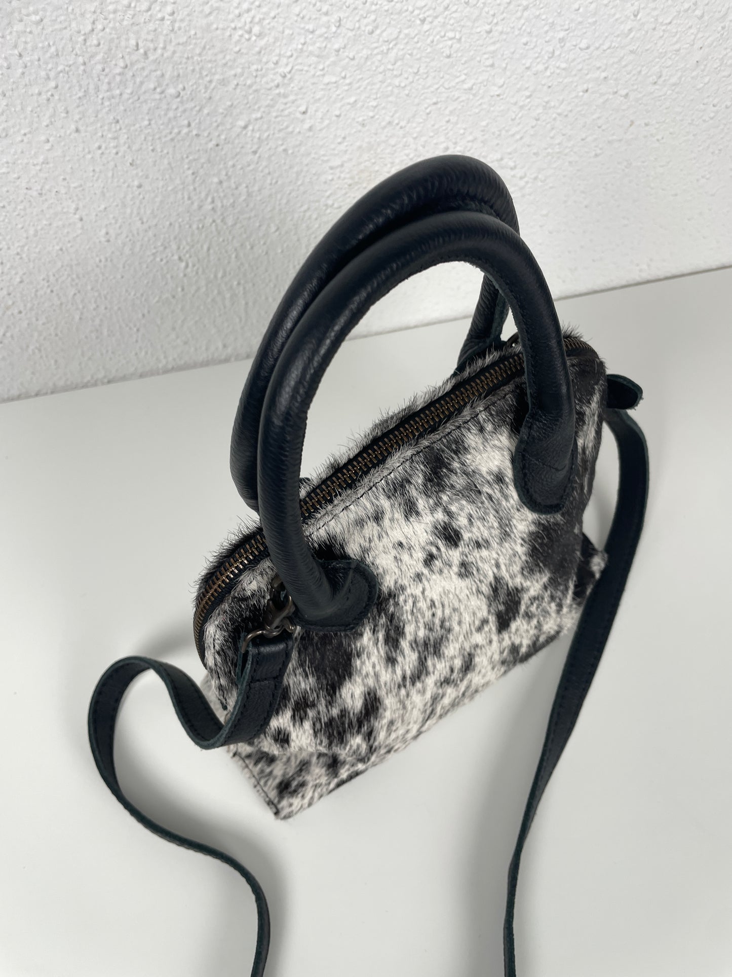 90s–Y2K vintage Italian pony-hair mini bag