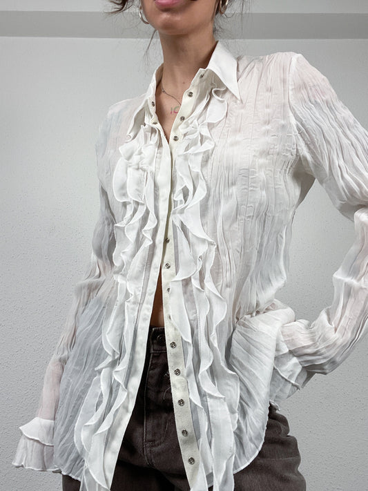 Vintage Y2K white blouse
