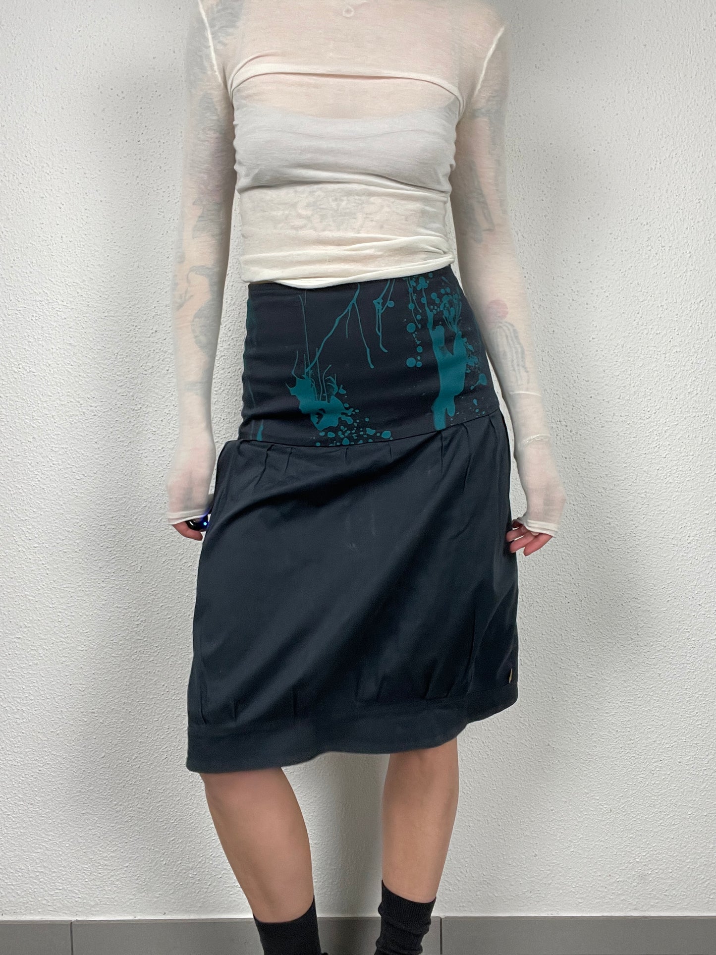 Vintage Skunkfunk graphic skirt