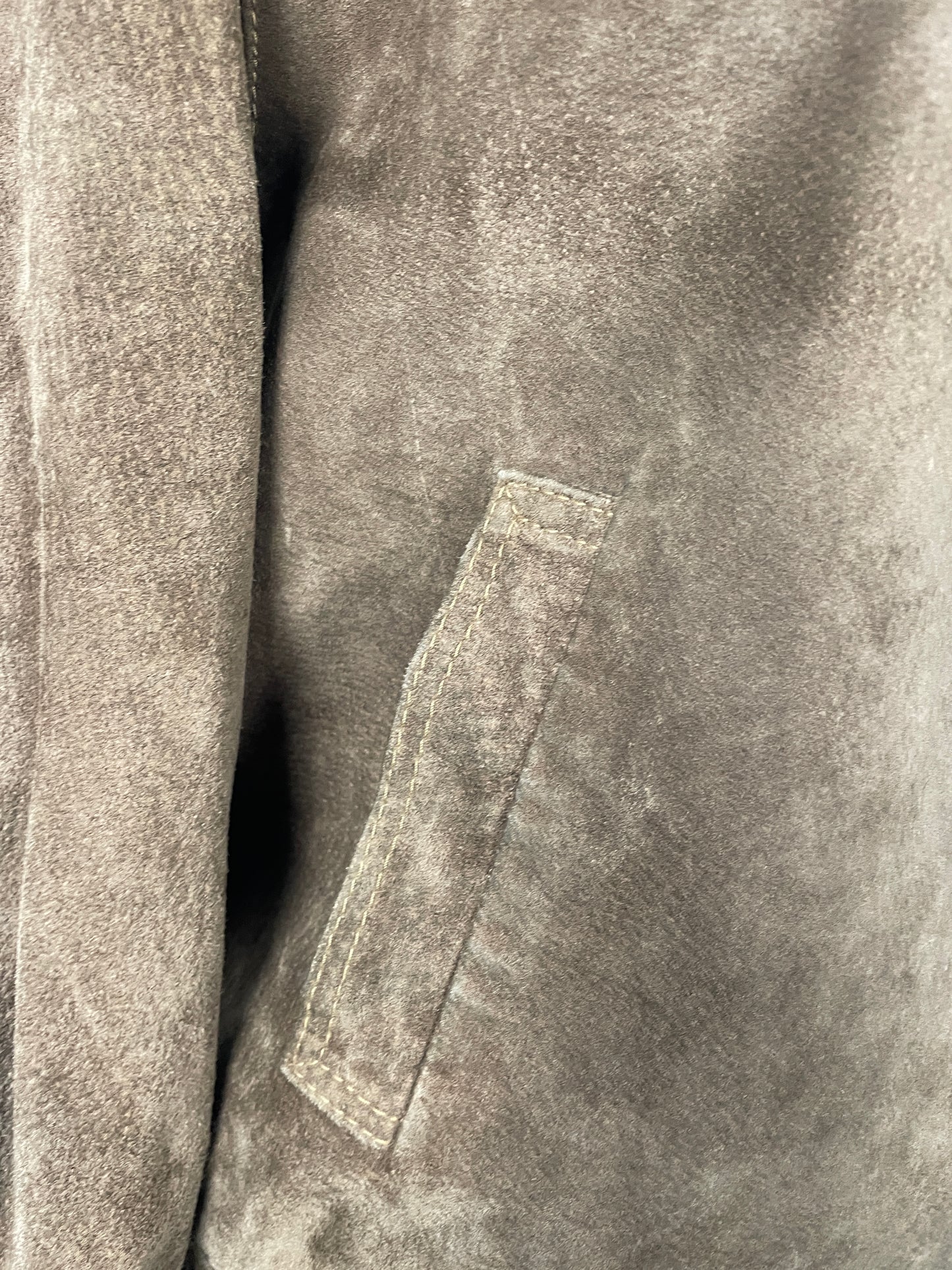 Vintage 80s brown suede jacket