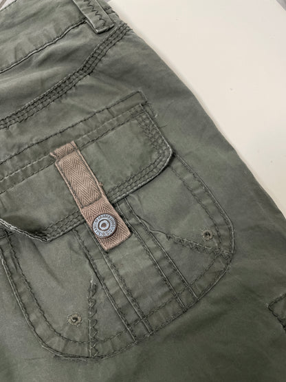 Vintage Y2K 2000s cargo midi skirt