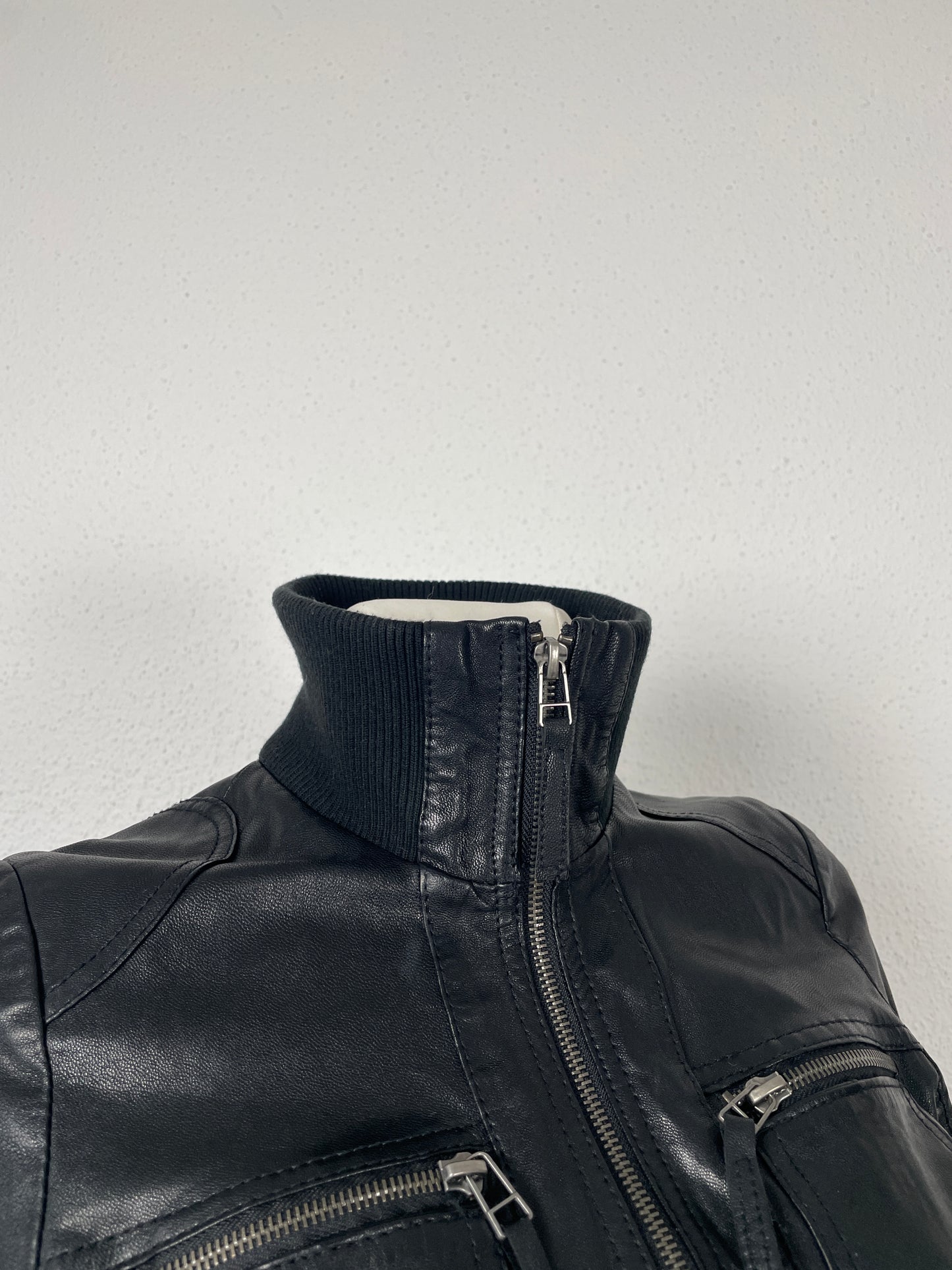 Vintage black 2000s Nappa leather jacket