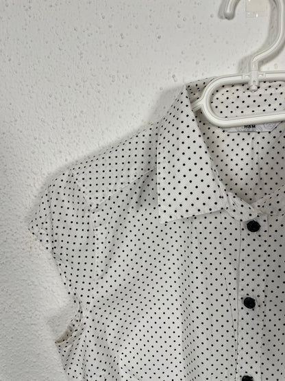 Vintage Y2K 2000s cotton polka dot shirt