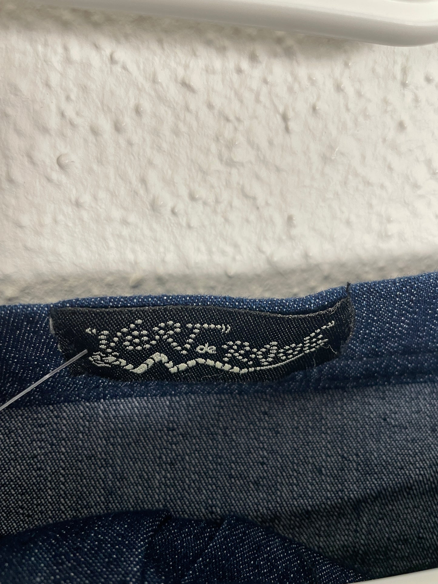 Vintage Y2K Strapless Denim Mini Dress with Belt – Size S