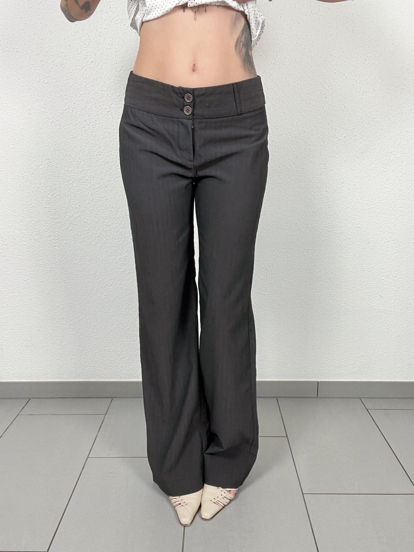 Vintage Y2K 2000s classic low waist trousers