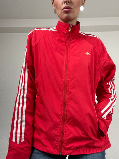 Vintage 2008 red track jacket by Adidas