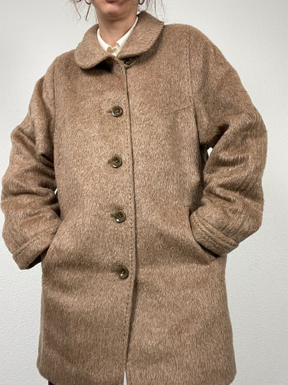 Vintage 70s oversized lama wool coat
