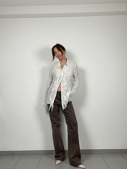 Vintage Y2K white blouse