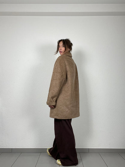 Vintage 70s oversized lama wool coat
