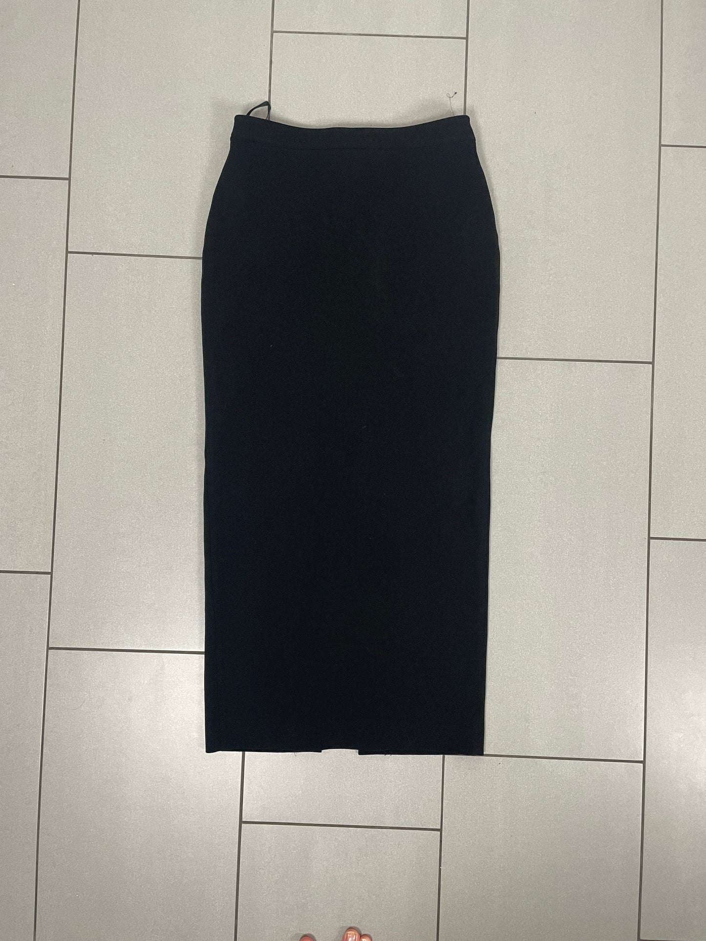 Vintage Black Maxi Skirt by Wallis – Size UK 10