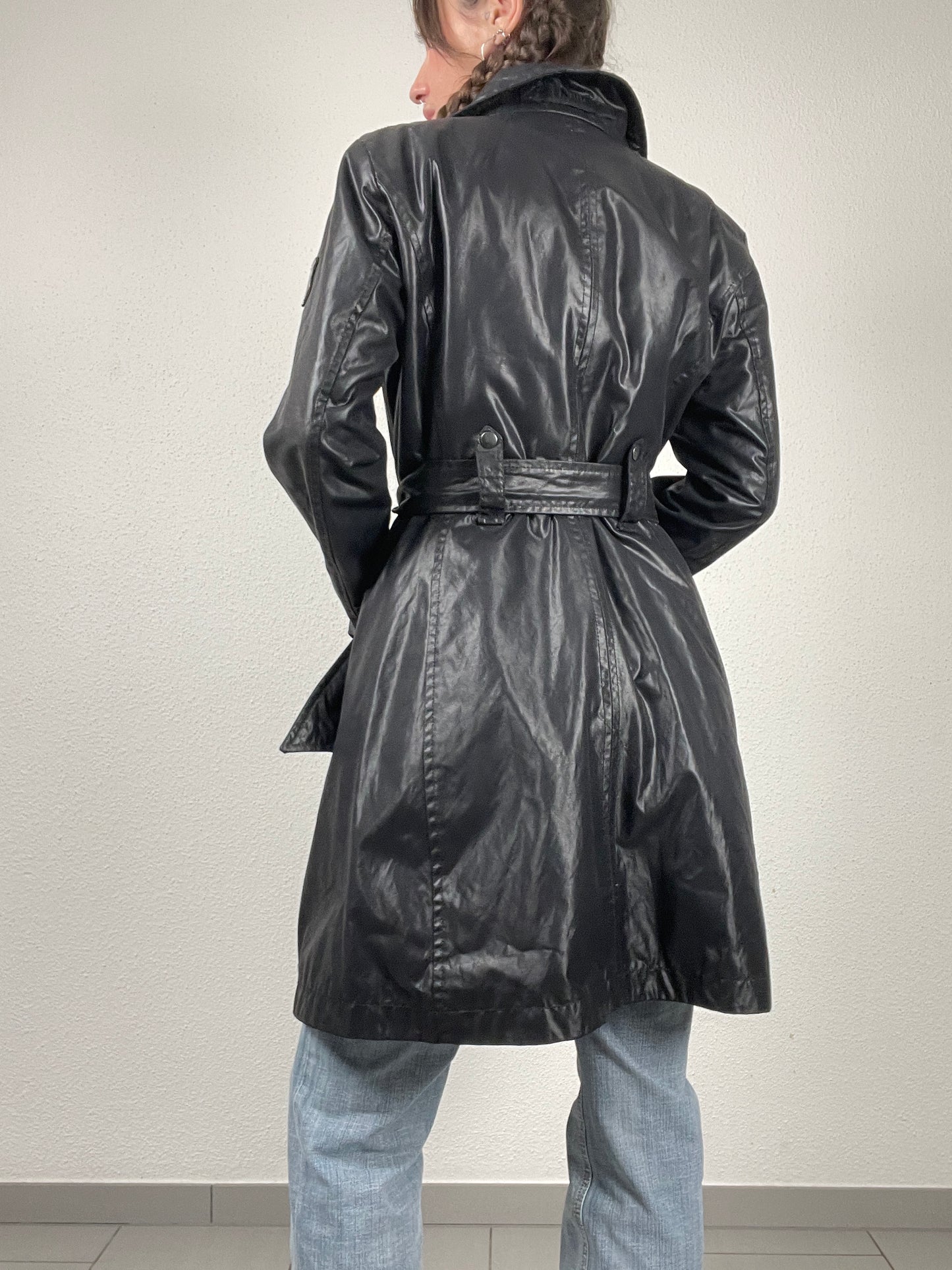 Vintage black Cinque trench coat