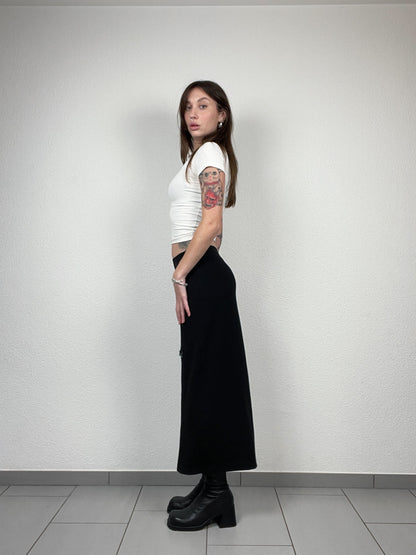 Vintage ’00s MaxMara skirt with adjustable buckle detail