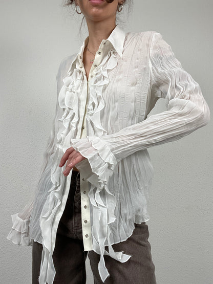 Vintage Y2K white blouse
