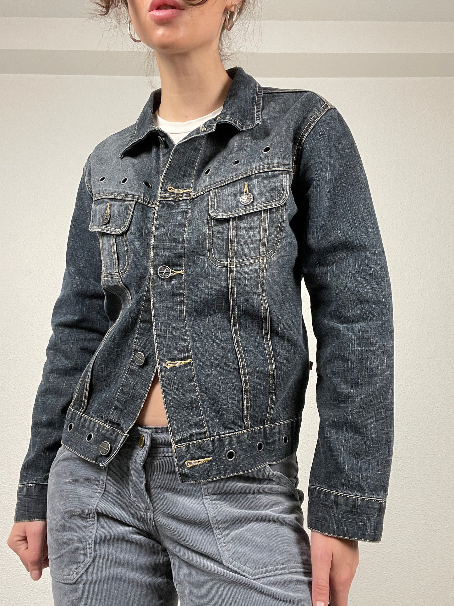 Vintage Early 2000s Denim Jacket by MillindyX – Size L