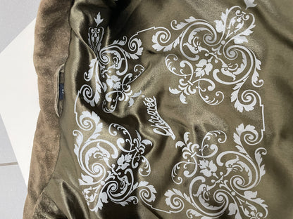 Vintage Y2K 2000s suede khaki jacket