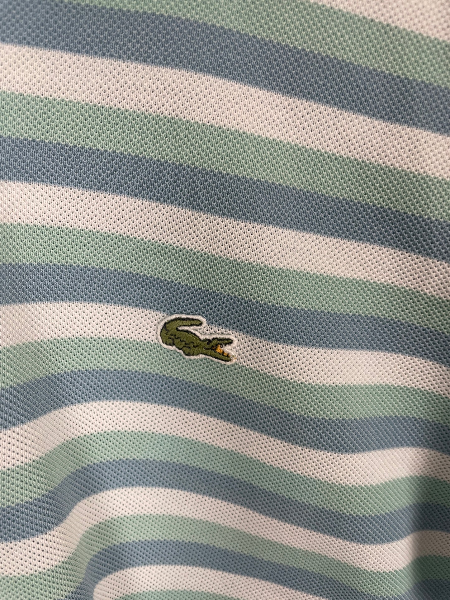 Vintage Lacoste striped polo shirt