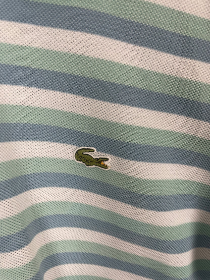 Vintage Lacoste striped polo shirt