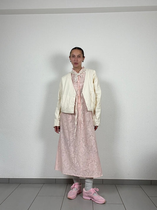 Vintage Hanro Pink Lace Nightgown – Size M