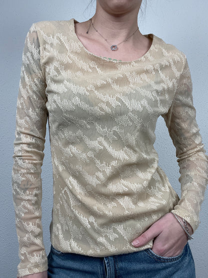 Planet Sheer Knit Top – Size S