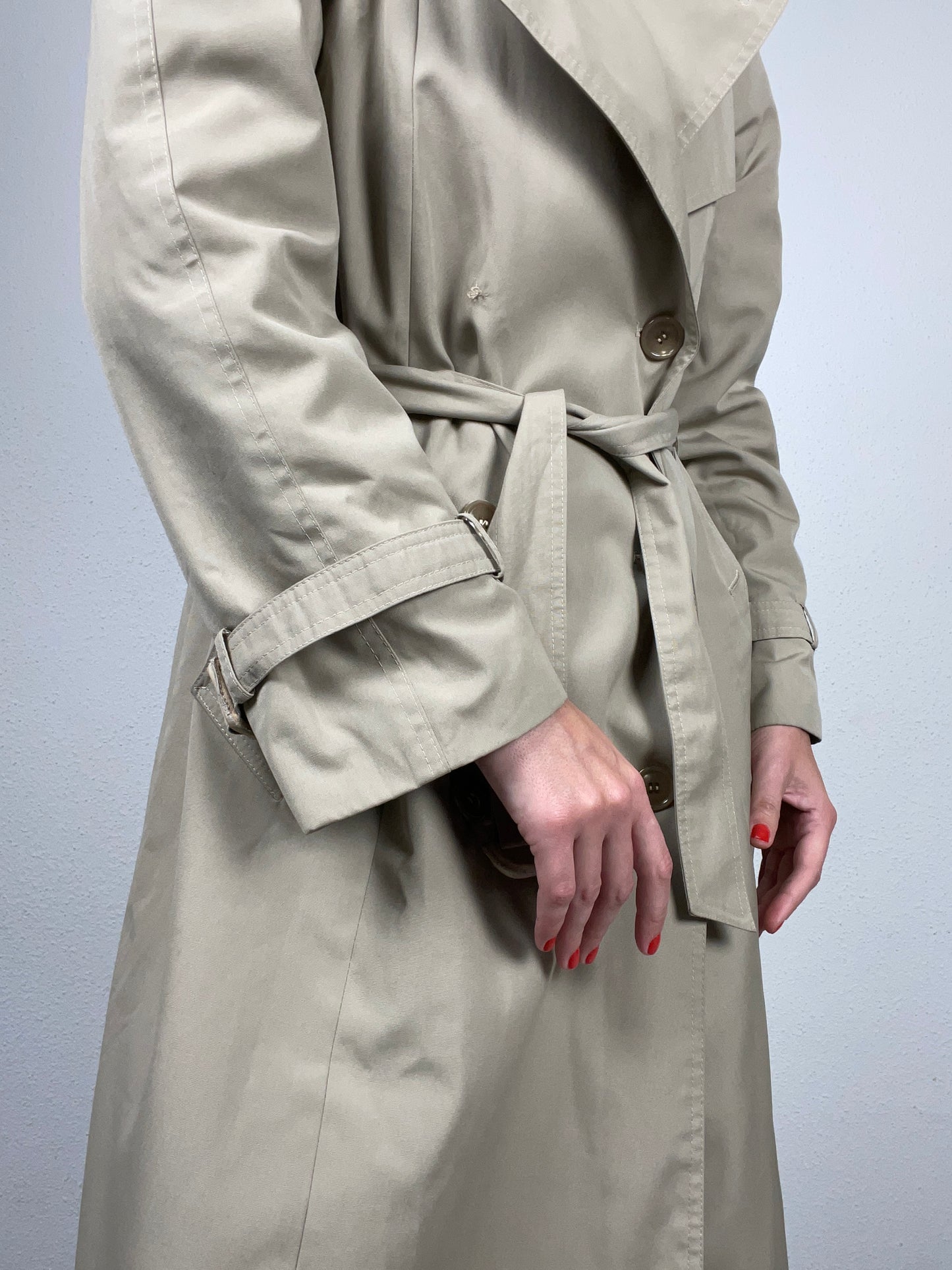 Vintage Classic Beige Trench Coat