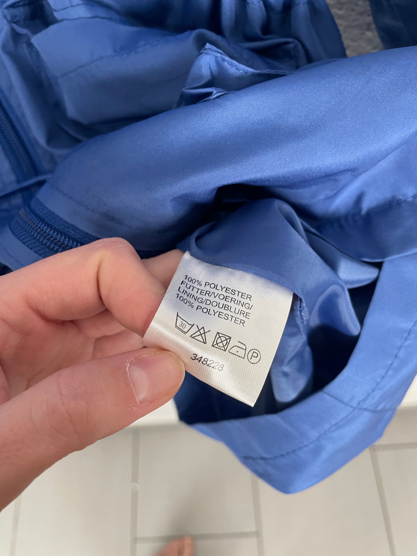 Vintage Blue Windbreaker Jacket – Size M