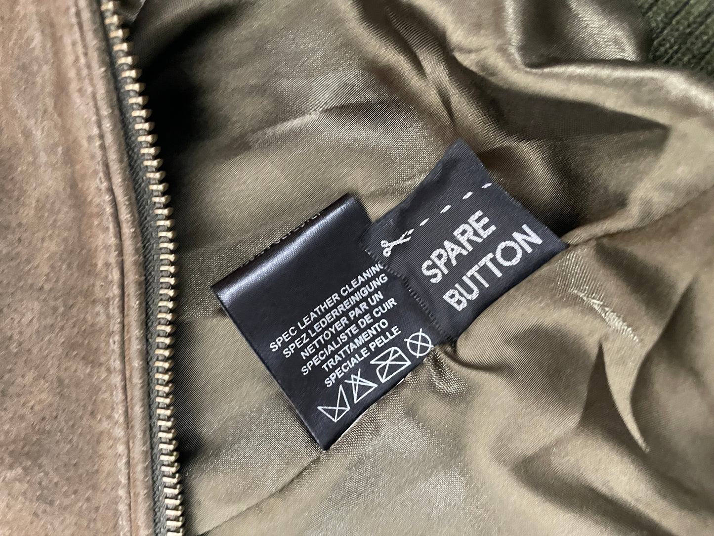 Vintage Y2K 2000s suede khaki jacket