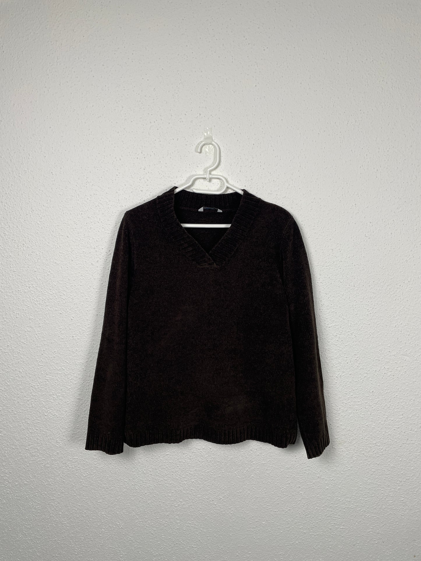 Vintage 1990s brown V-neck sweater by Harmony