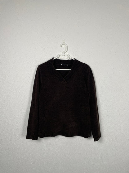 Vintage 1990s brown V-neck sweater by Harmony