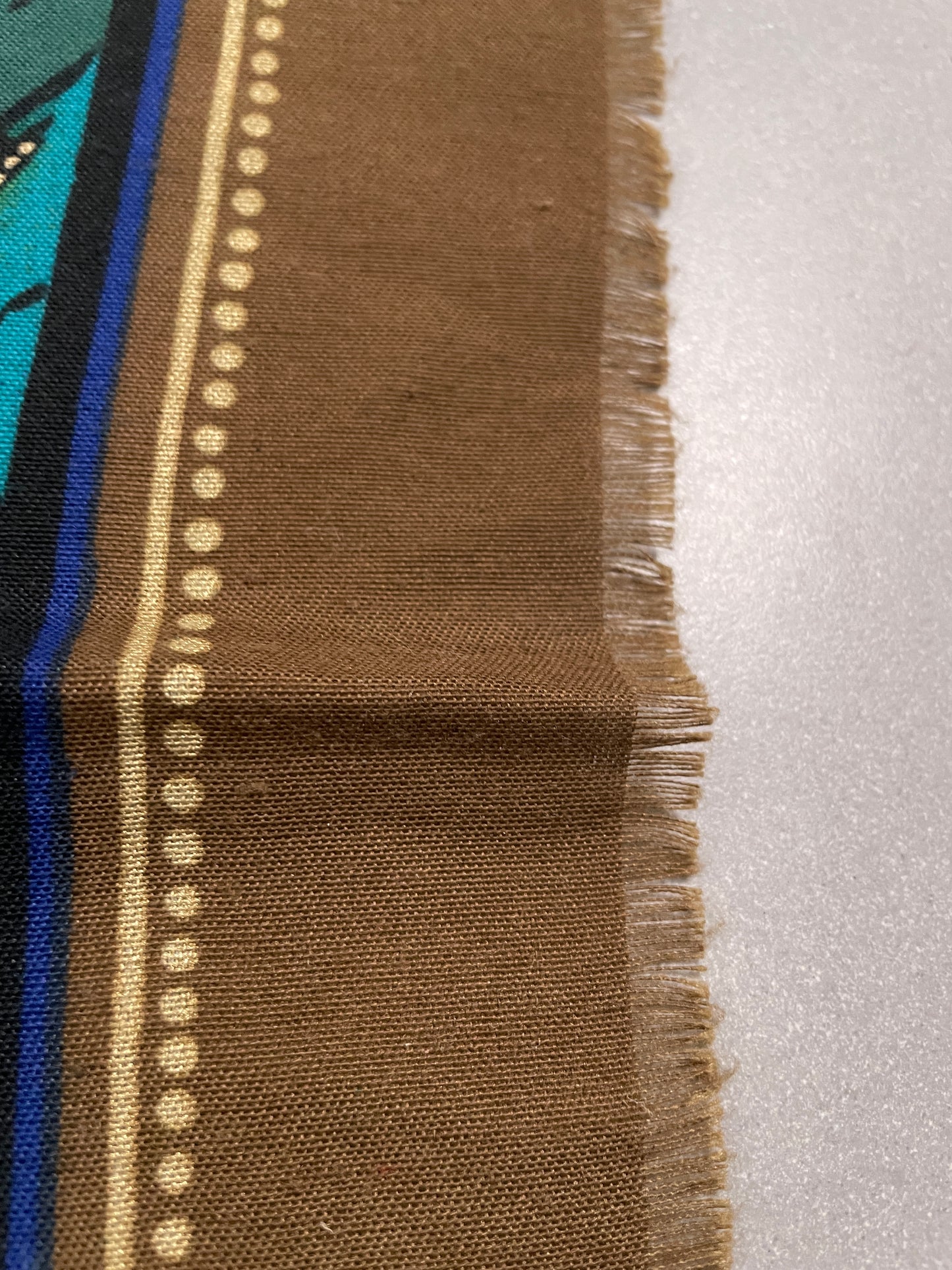 Vintage Jago Paris Square Scarf with Abstract Feather Print
