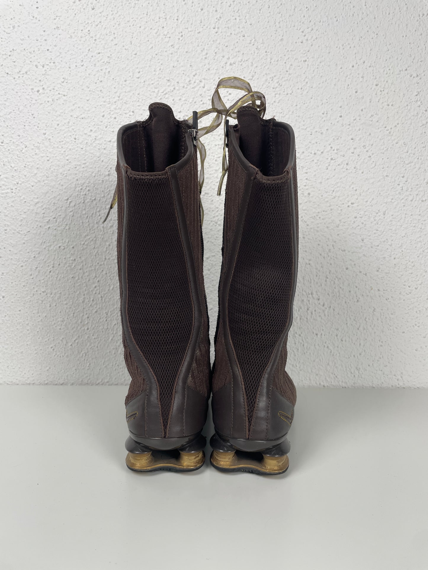 Vintage 2007 Nike Shox Superstar High Lace-Up Boots – Y2K