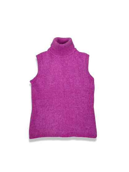 Y2K vintage Vesuvio angora sleeveless turtleneck top.