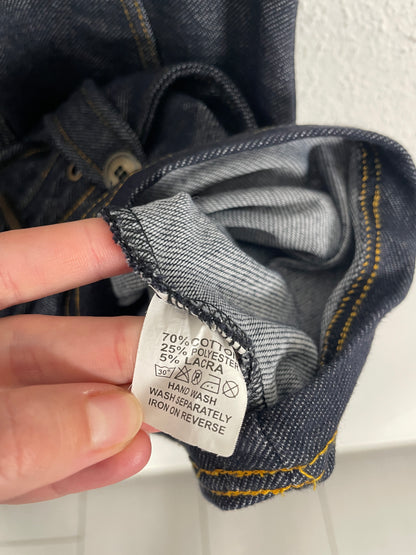 Vintage Y2K tunic top denim imitation