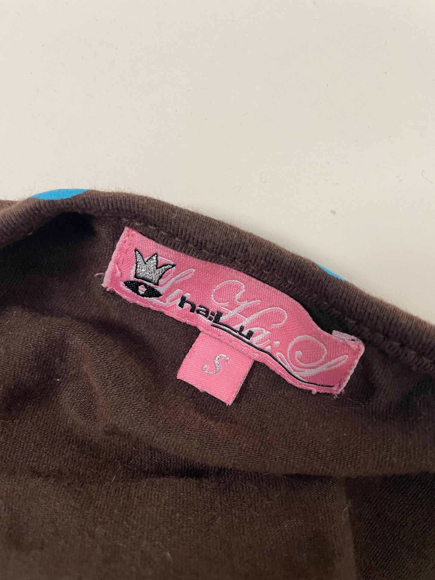 Vintage Y2K brown polka dot halter top