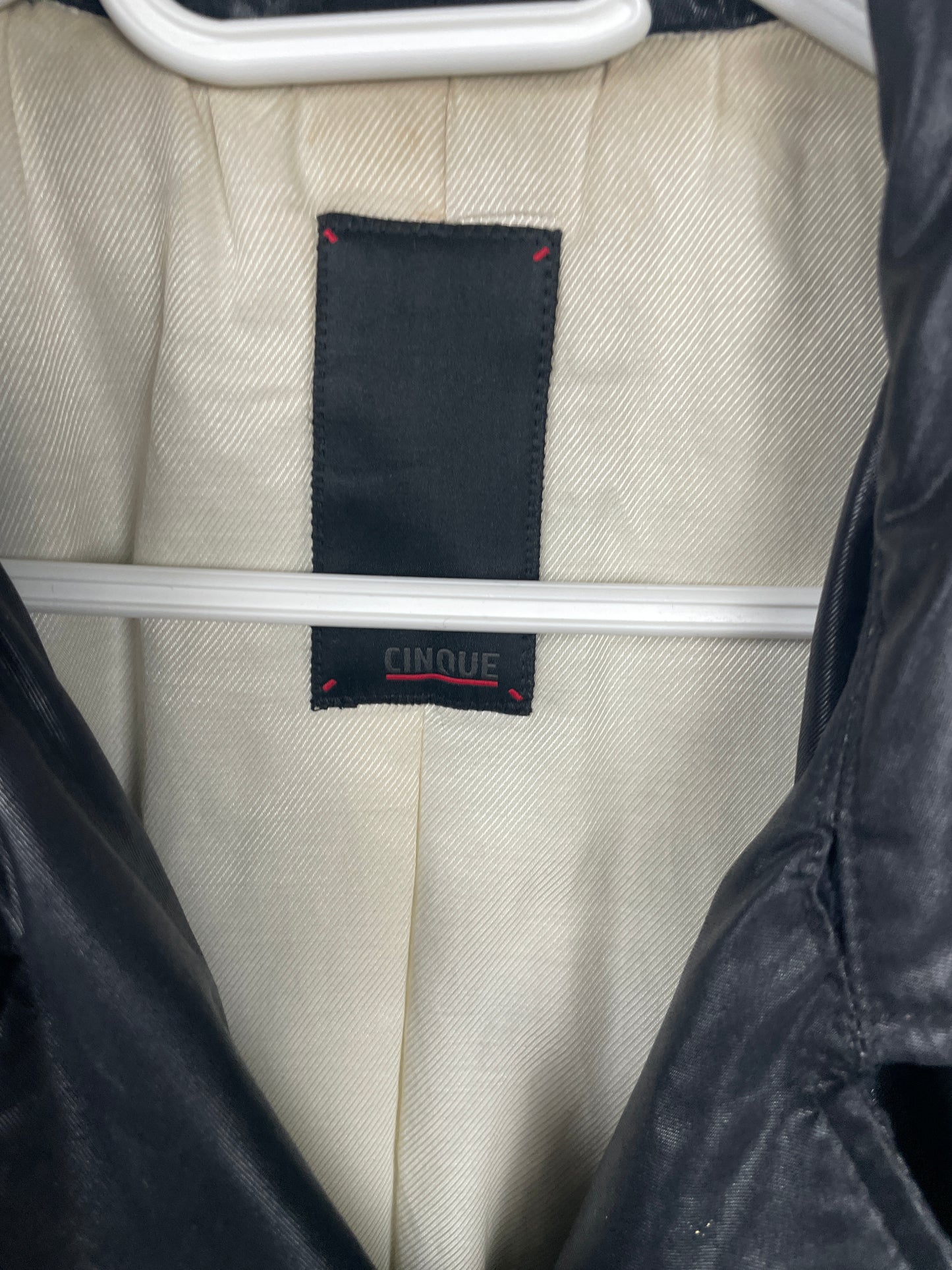 Vintage black Cinque trench coat