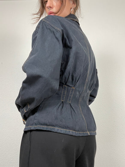 Vintage 80s Structured Denim Jacket by Together – Size 36/38