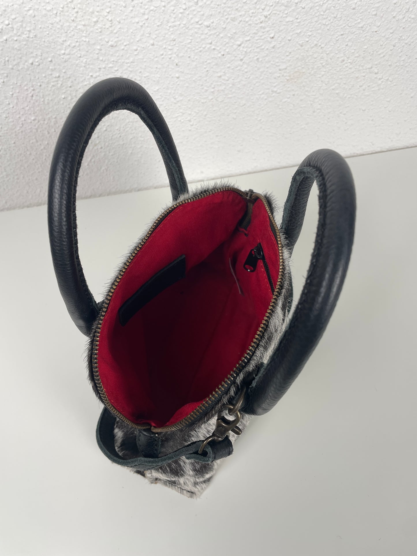 90s–Y2K vintage Italian pony-hair mini bag