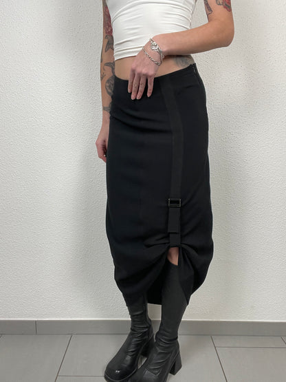 Vintage ’00s MaxMara skirt with adjustable buckle detail