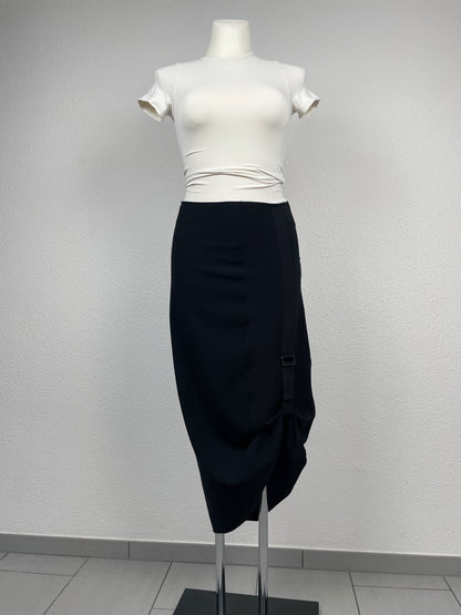 Vintage ’00s MaxMara skirt with adjustable buckle detail