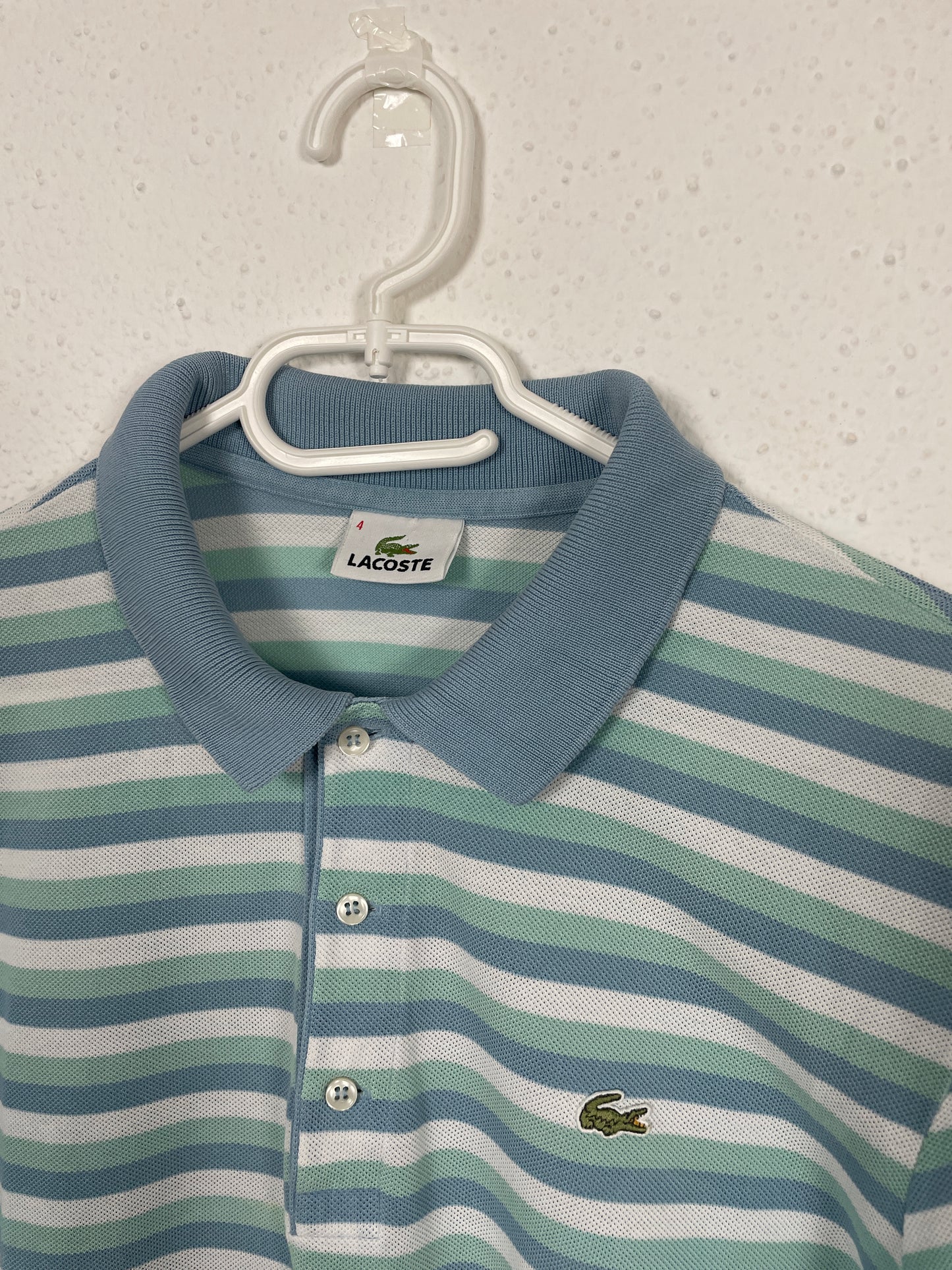 Vintage Lacoste striped polo shirt